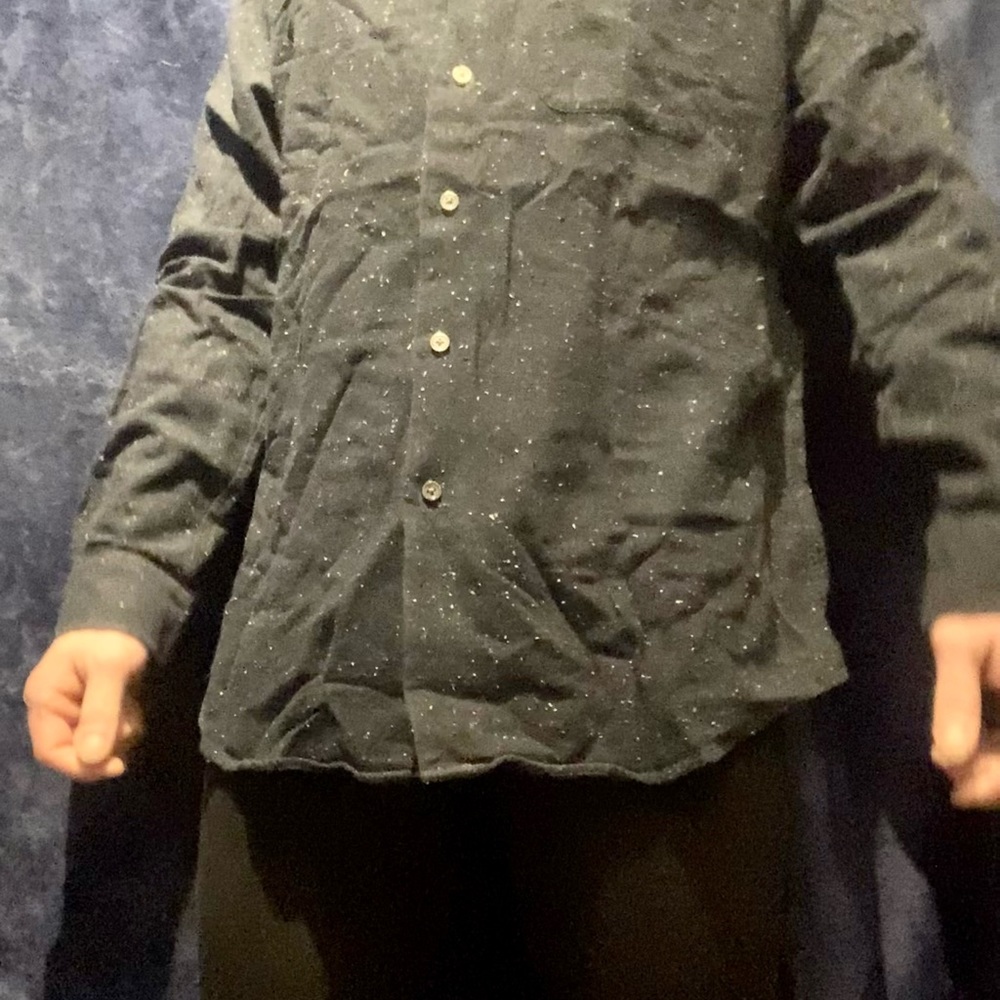 XL Slim Fit Club Monaco textured Button Up - Picture 3 of 5